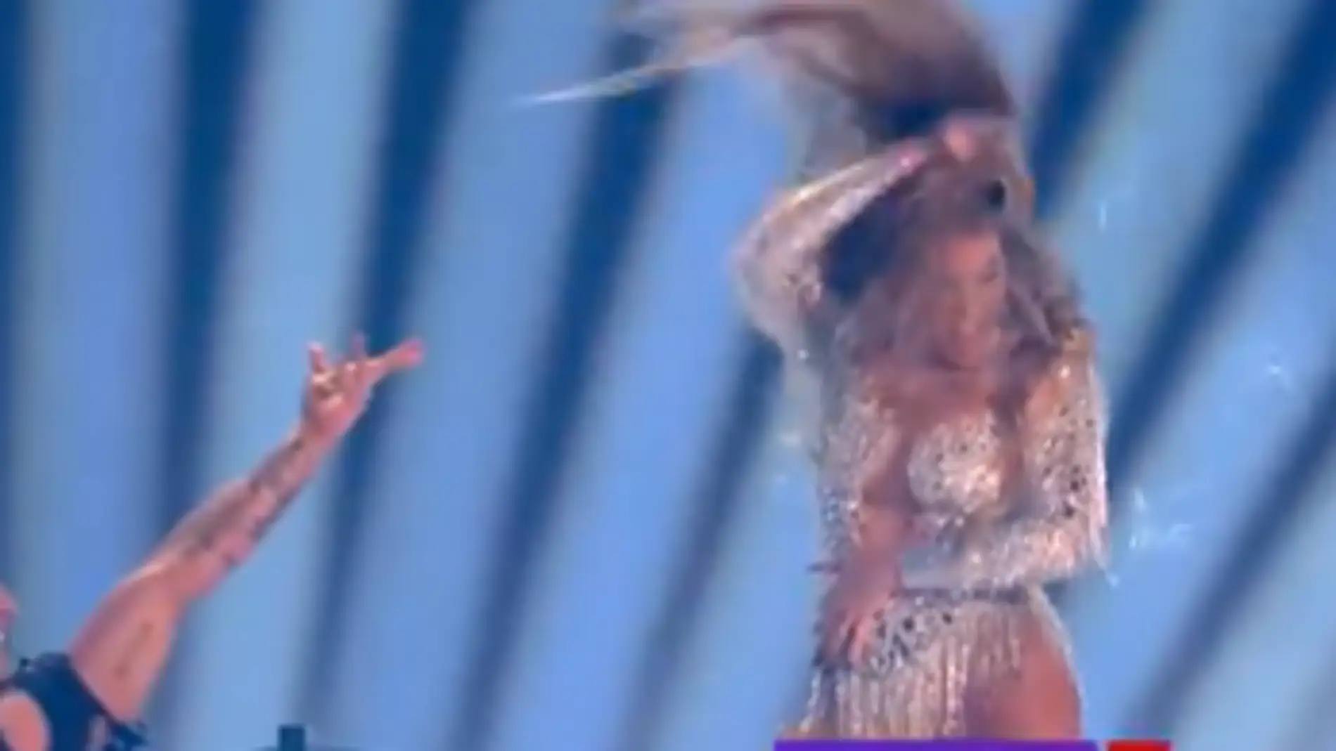 Melody hace el molinillo en Eurovisión Melody hace el molinillo en Eurovisión