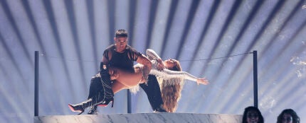 Melody, durante su actuación en la final de Eurovisión 2025