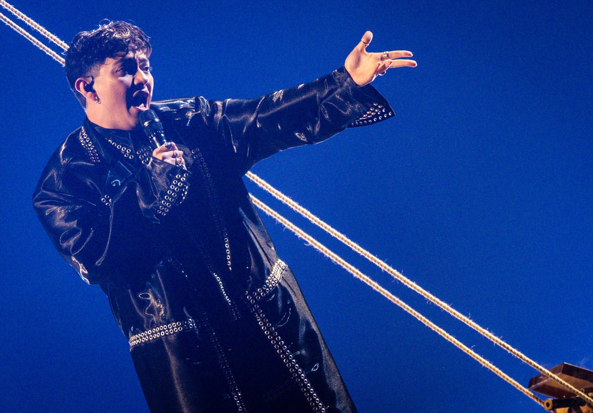 El austriaco JJ durante la semifinal de Eurovisión El austriaco JJ durante la semifinal de Eurovisión