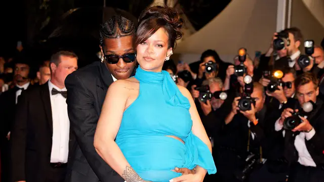 Rihanna presume de embarazo y deslumbra en el Festival de cine Cannes