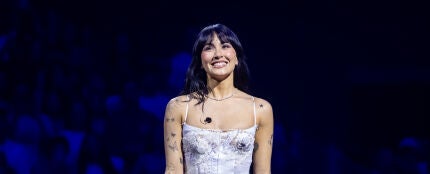 Aitana en su Listening Party en el Movistar Arena de Madrid