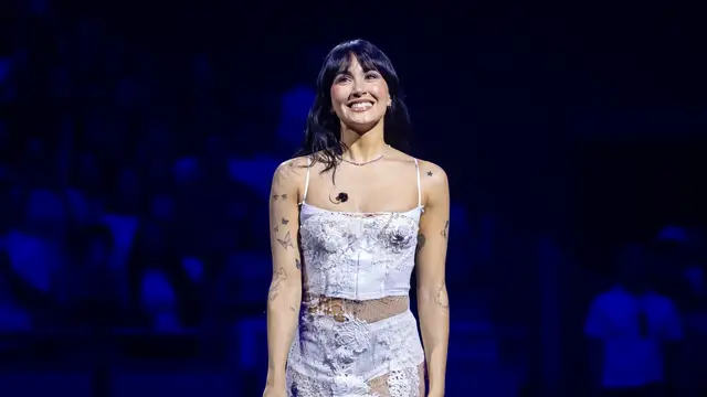 Aitana en su Listening Party en el Movistar Arena de Madrid