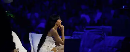 Aitana, durante la escucha del disco 'Cuarto Azul' en el Movistar Arena de Madrid. Aitana, durante la escucha del disco 'Cuarto Azul' en el Movistar Arena de Madrid.