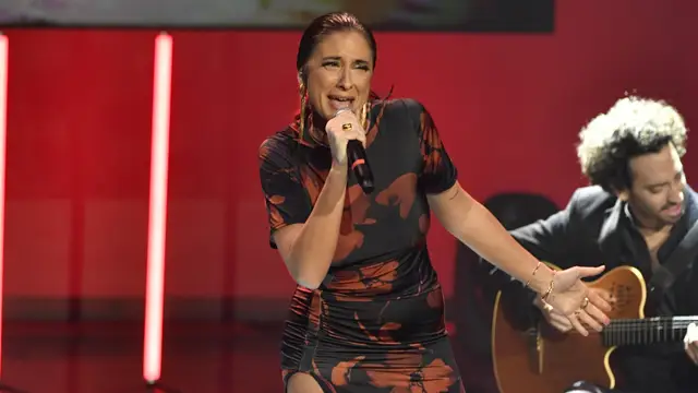 La cantante María Peláe