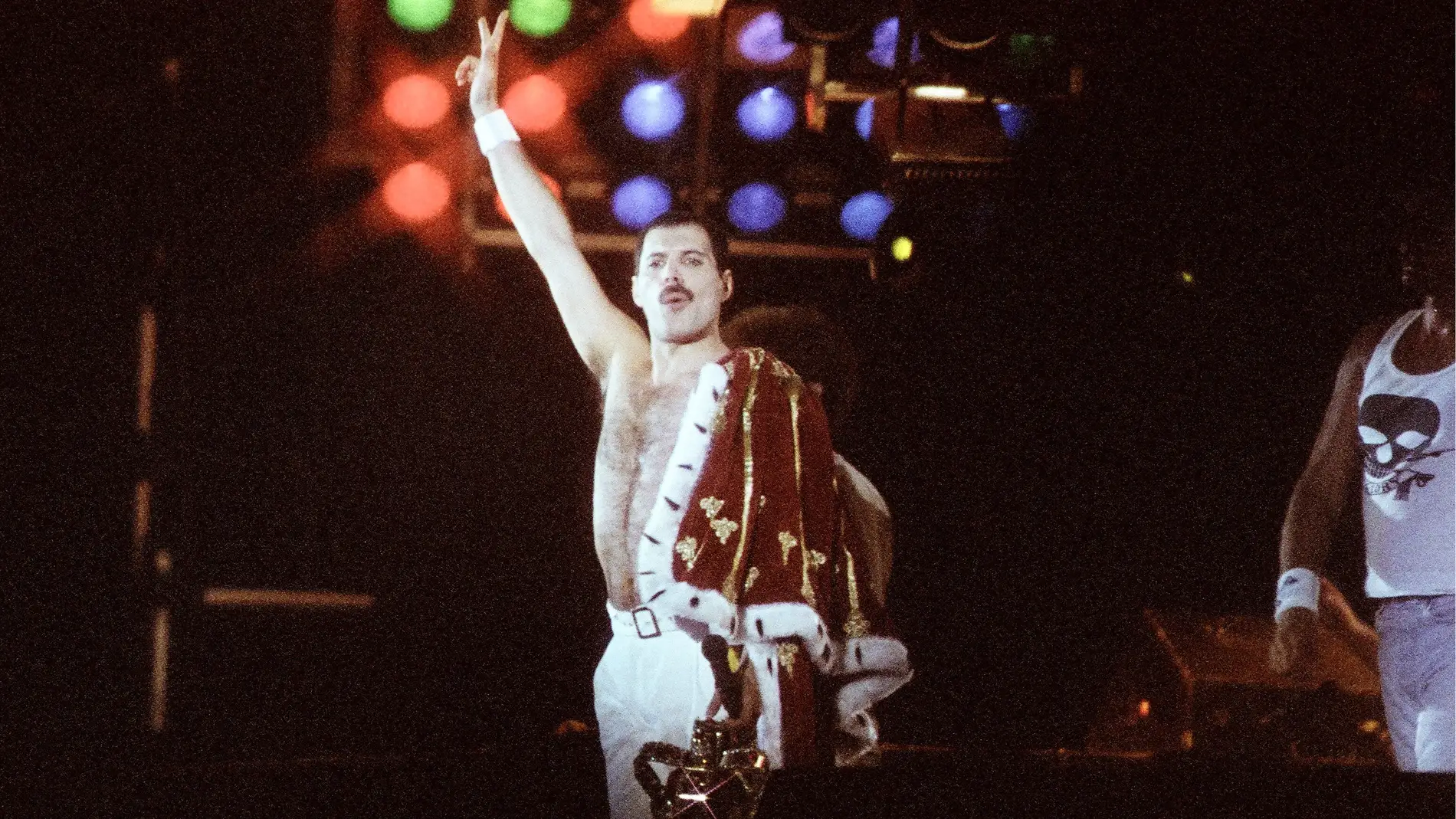 Freddy Mercury, vocalista de Queen, en 1986 Freddy Mercury, vocalista de Queen, en 1986