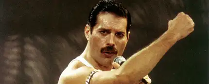 Freddy Mercury durante el concierto Live Aid de Wembley Freddy Mercury durante el concierto Live Aid de Wembley