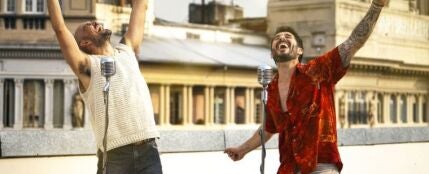 Antoñito Molina y Abel Pintos en 'Me Subo Por Las Paredes' Antoñito Molina y Abel Pintos en 'Me Subo Por Las Paredes'
