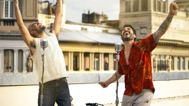 Antoñito Molina y Abel Pintos en 'Me Subo Por Las Paredes'