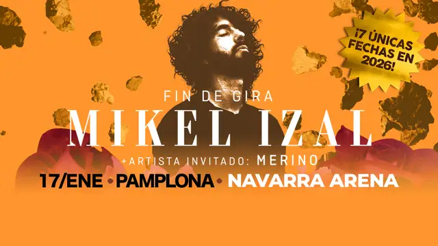 Mikel Izal actúa el 17 de enero de 2026 en Pamplona