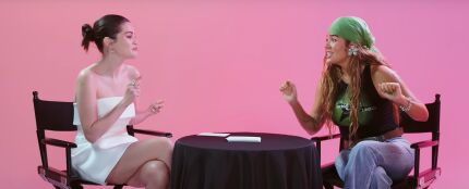 Selena Gomez y Karol G en 'GOAT Talk'