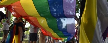 La marcha del Orgullo en Mérida grita "ni un paso atrás" en derechos LGTBI en el mundo frente a la "oleada de fascismo"