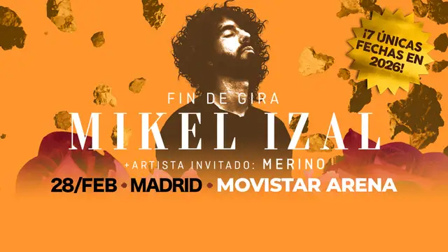 Mikel Izal actuará el 28 de febrero de 2026 en Madrid