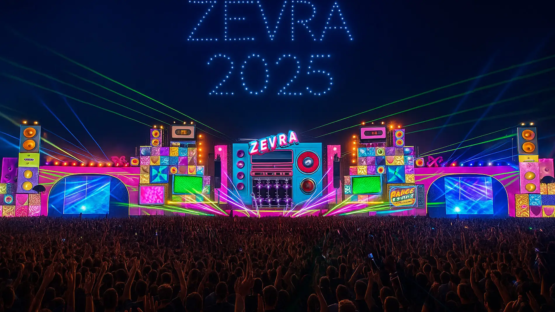 El festival valenciano Zevra, monta un escenario récord con los escenógrafos de Tomorrowland El festival valenciano Zevra, monta un escenario récord con los escenógrafos de Tomorrowland