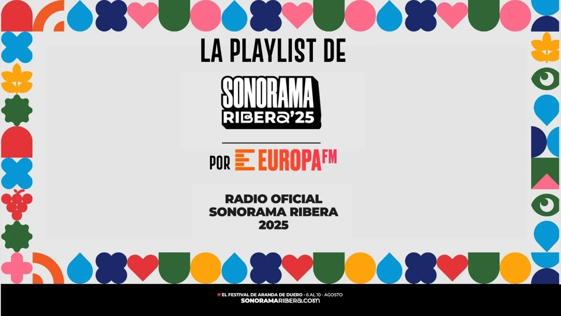 Playlist Sonorama Ribera by Europa FM: las canciones que no faltarán en Aranda de Duero Playlist Sonorama Ribera by Europa FM: las canciones que no faltarán en Aranda de Duero