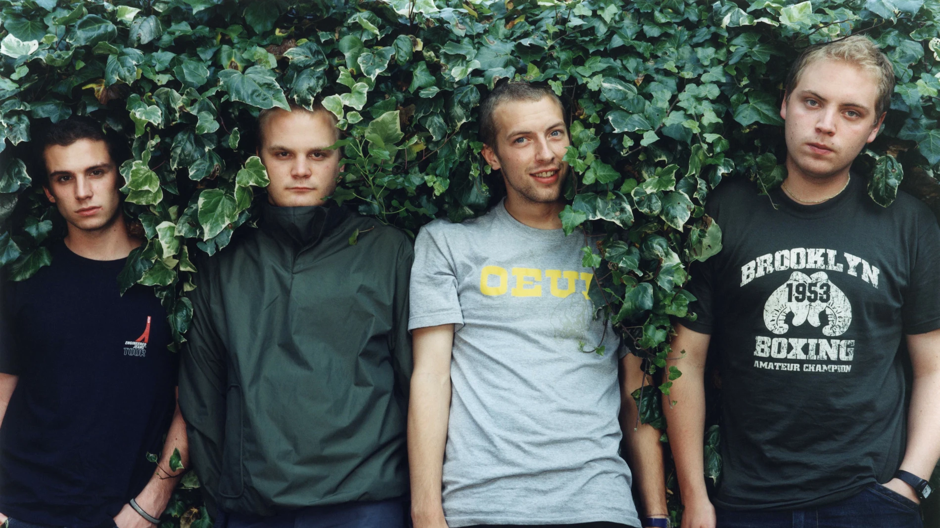 Coldplay, en una imagen promocional de julio de 2000. Coldplay, en una imagen promocional de julio de 2000.