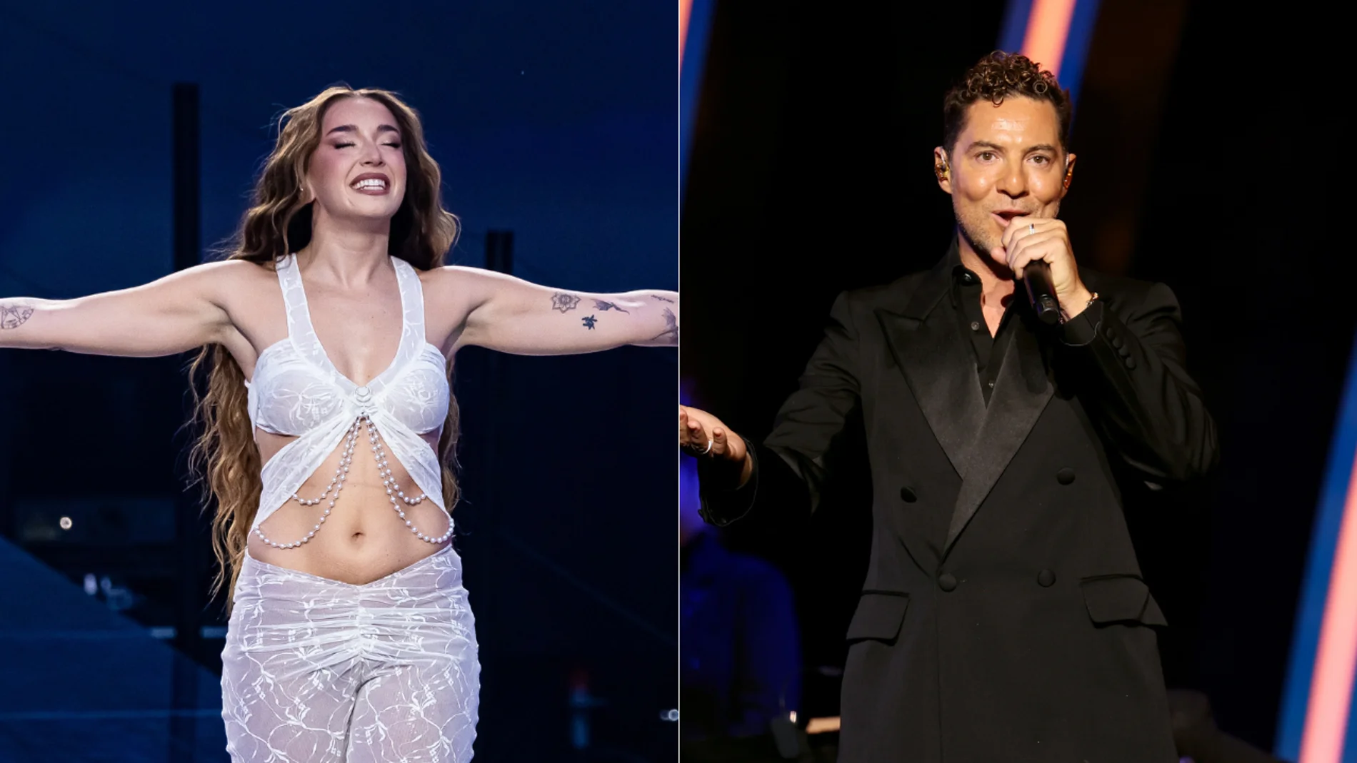 Lola Índigo, pillada cantando 'Bulería' junto a David Bisbal en el ensayo de su concierto en Barcelona Lola Índigo, pillada cantando 'Bulería' junto a David Bisbal en el ensayo de su concierto en Barcelona