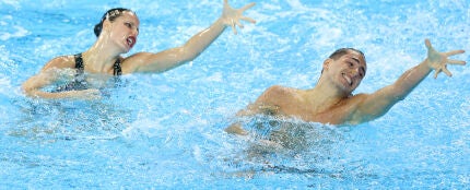 Iris Tió y Dennis González en el mundial de natación artística de Singapur 2025 Iris Tió y Dennis González en el mundial de natación artística de Singapur 2025