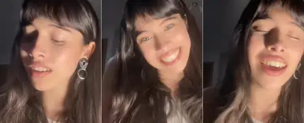 Melani cantando 'Me quedo contigo' Melani cantando 'Me quedo contigo'