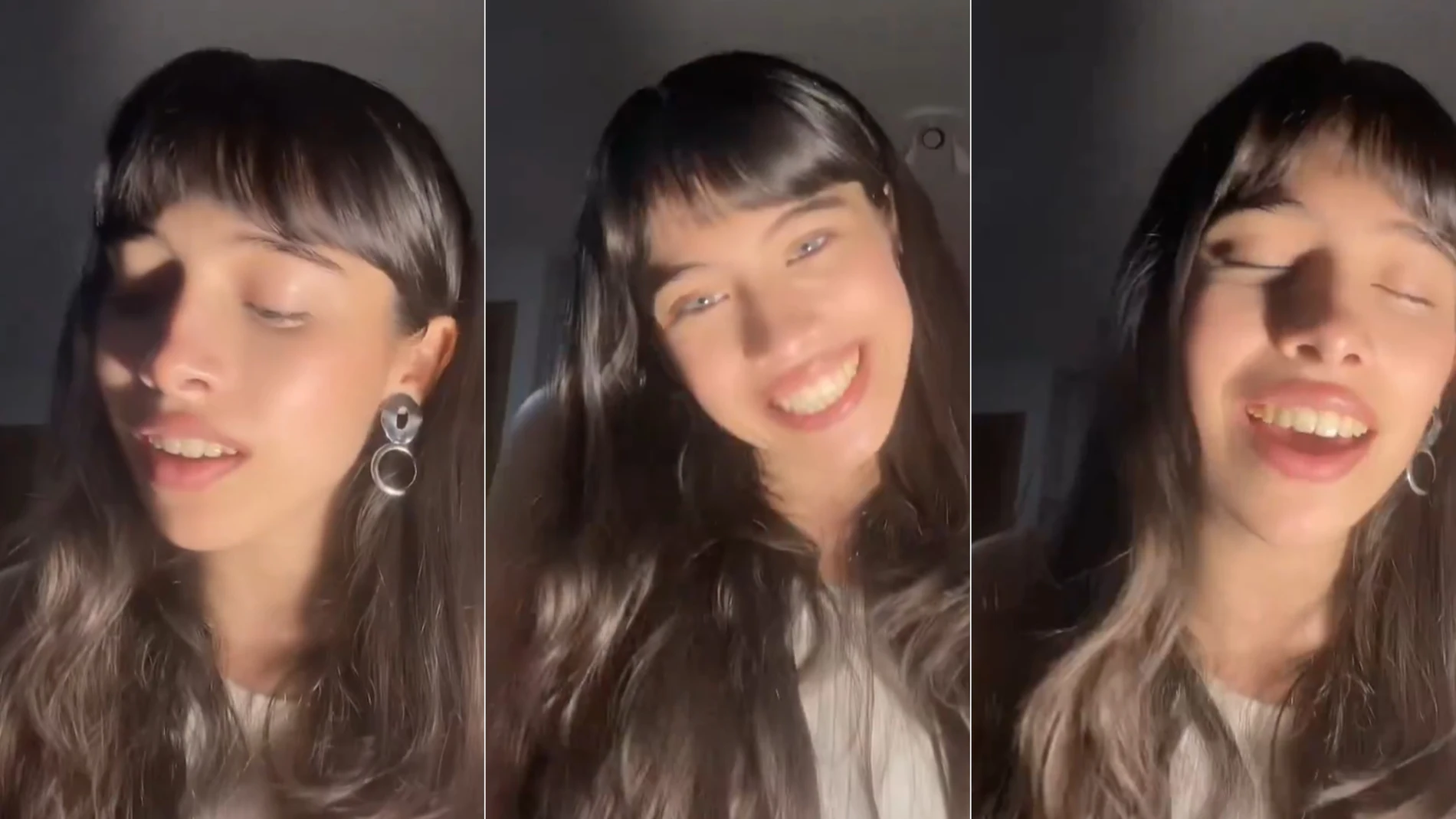Melani cantando 'Me quedo contigo' Melani cantando 'Me quedo contigo'