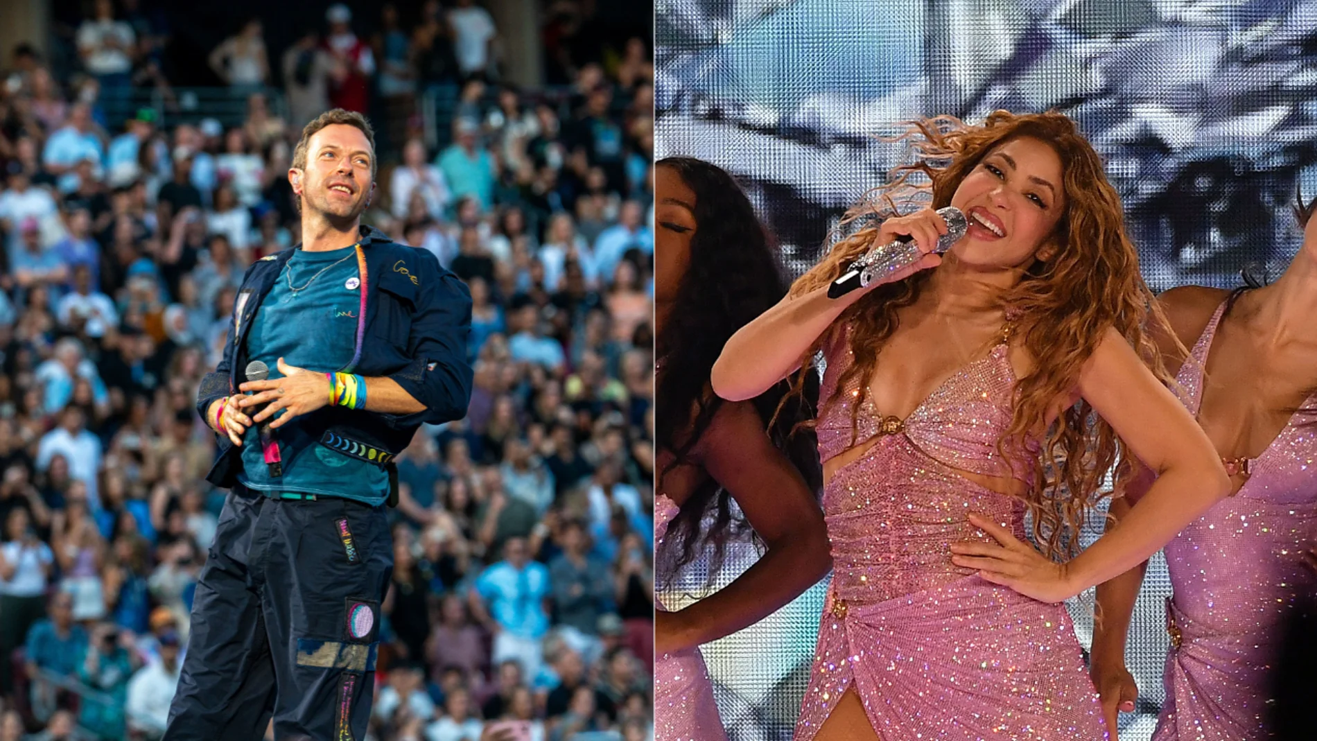 Chris Martin, vocalista de Coldplay, homenajea a Shakira en su último concierto en Miami Chris Martin, vocalista de Coldplay, homenajea a Shakira en su último concierto en Miami