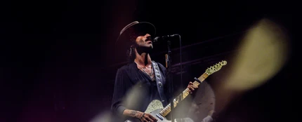 Leiva, en su concierto en el Movistar Arena de Madrid. Leiva, en su concierto en el Movistar Arena de Madrid.