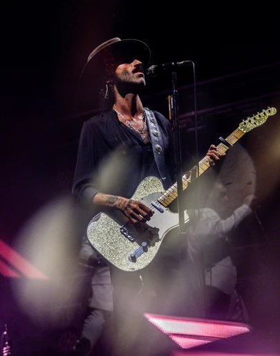 Leiva, en su concierto en el Movistar Arena de Madrid. Leiva, en su concierto en el Movistar Arena de Madrid.