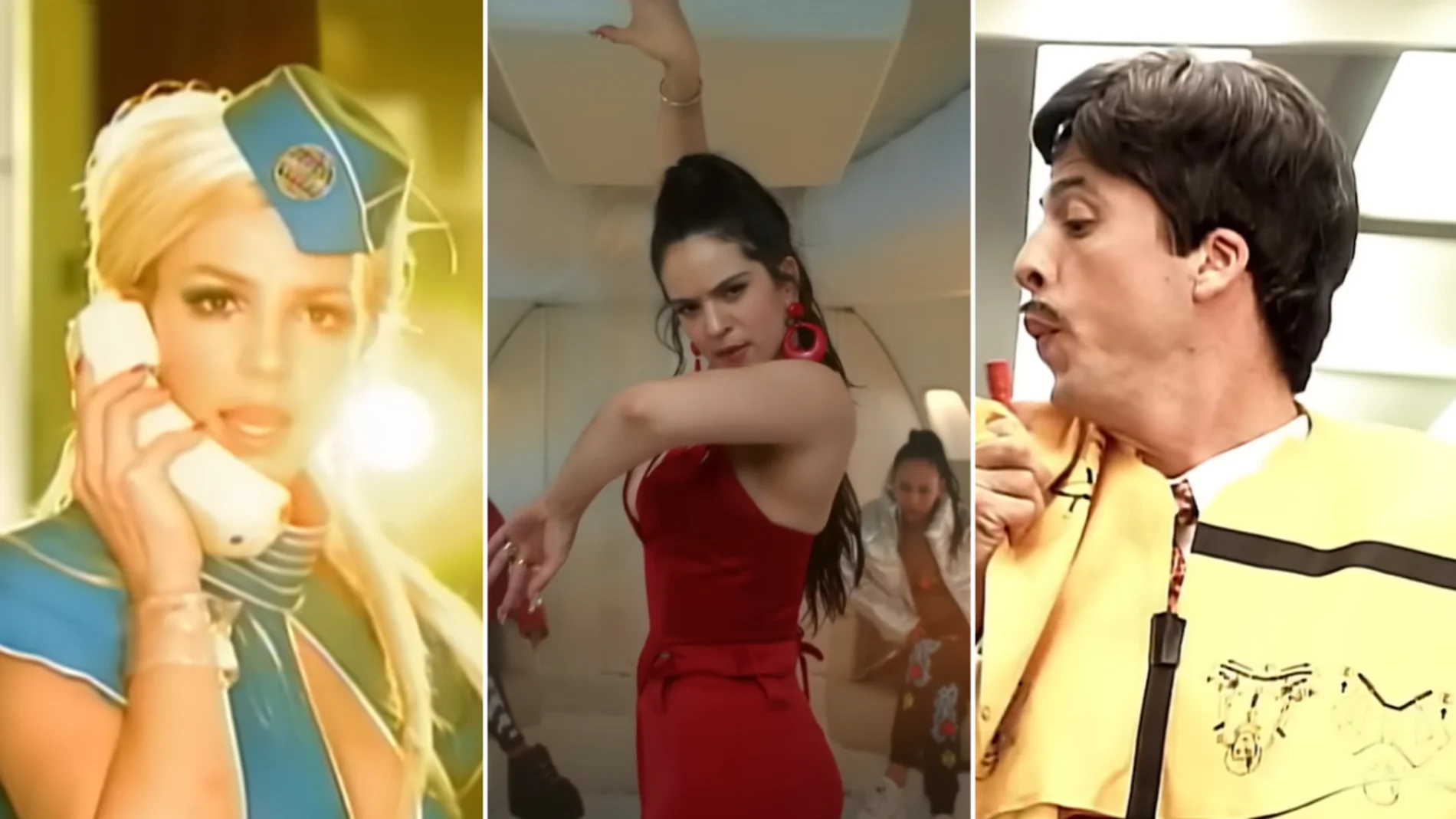 Los mejores videoclip en aviones: de Britney Spears con 'Toxic' a 'Con altura' de Rosalía Los mejores videoclip en aviones: de Britney Spears con 'Toxic' a 'Con altura' de Rosalía