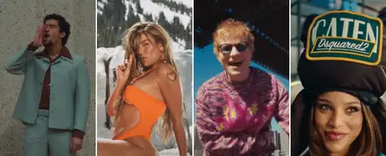 Bad Bunny, Karol G, Ed Sheeran y Emilia Bad Bunny, Karol G, Ed Sheeran y Emilia