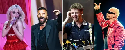 Sabrina Carpenter, Ricky Martin, Alex Warren y J Balvin durante sus conciertos. Sabrina Carpenter, Ricky Martin, Alex Warren y J Balvin durante sus conciertos.