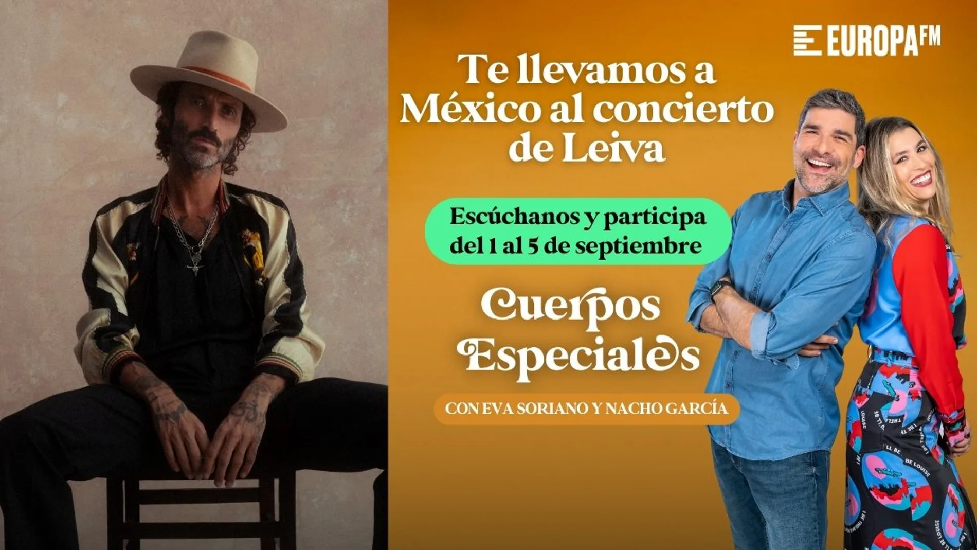 'Cuerpos especiales' te lleva al concierto de Leiva en Ciudad de México 'Cuerpos especiales' te lleva al concierto de Leiva en Ciudad de México