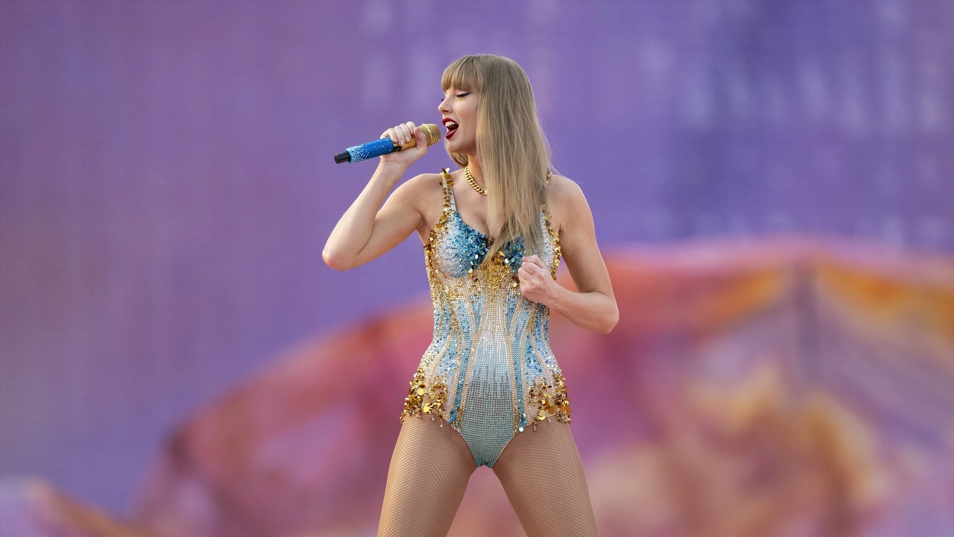 La cantante estadounidense Taylor Swift durante su concierto del 'Eras Tour' en Munich (Alemania) La cantante estadounidense Taylor Swift durante su concierto del 'Eras Tour' en Munich (Alemania)