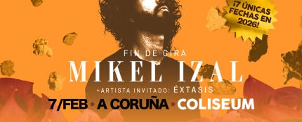 Mikel Izal anuncia concierto el sábado 7 de febrero de 2026 en A Coruña.