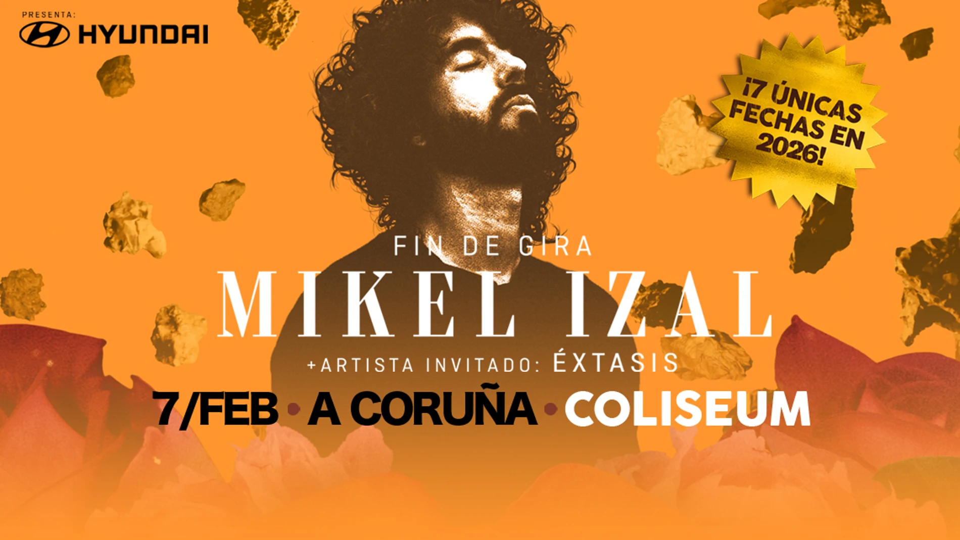 Mikel Izal anuncia concierto el sábado 7 de febrero de 2026 en A Coruña. Mikel Izal anuncia concierto el sábado 7 de febrero de 2026 en A Coruña.