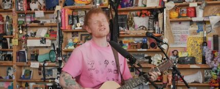 Ed Sheeran en su Tiny Desk Concert