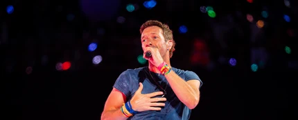Chris Martin de Coldplay en un concierto del 'Music of the Spheres World Tour' Chris Martin de Coldplay en un concierto del 'Music of the Spheres World Tour'