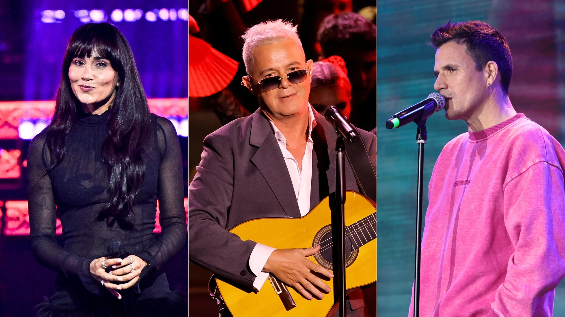 Aitana, Alejandro Sanz y Dani Martín Aitana, Alejandro Sanz y Dani Martín