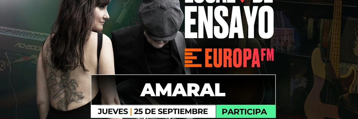 Consigue una invitación doble para ver a Amaral en el Local de Ensayo Europa FM Consigue una invitación doble para ver a Amaral en el Local de Ensayo Europa FM