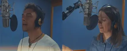 Shinova y Nina de Juan, en el videoclip de 'Los días que vendrán' Shinova y Nina de Juan, en el videoclip de 'Los días que vendrán'