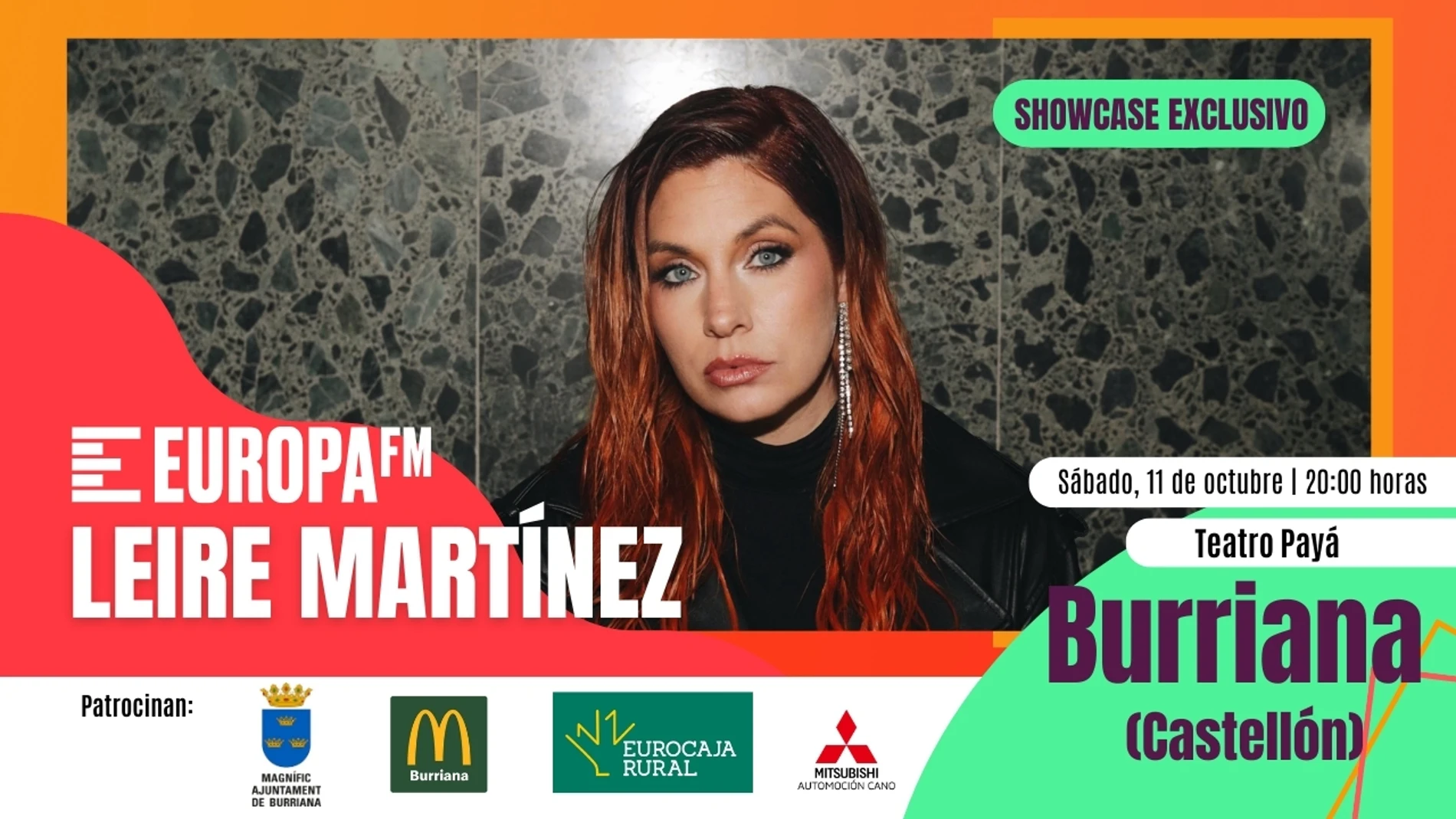 Apúntate al showcase exclusivo de Leire Martínez en Burriana (Castellón) Apúntate al showcase exclusivo de Leire Martínez en Burriana (Castellón)