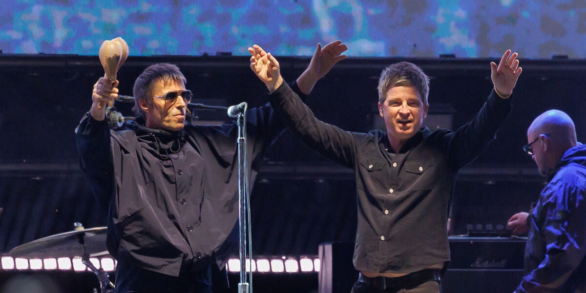Liam Gallagher y Noel Gallagher de Oasis