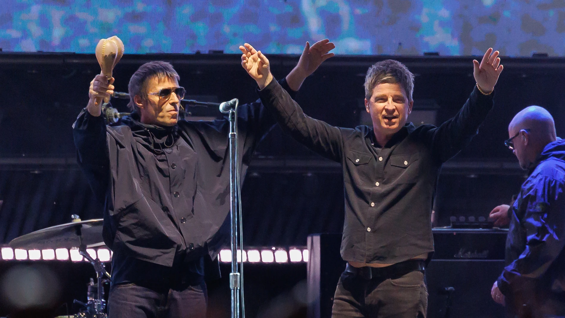 Liam Gallagher y Noel Gallagher de Oasis Liam Gallagher y Noel Gallagher de Oasis
