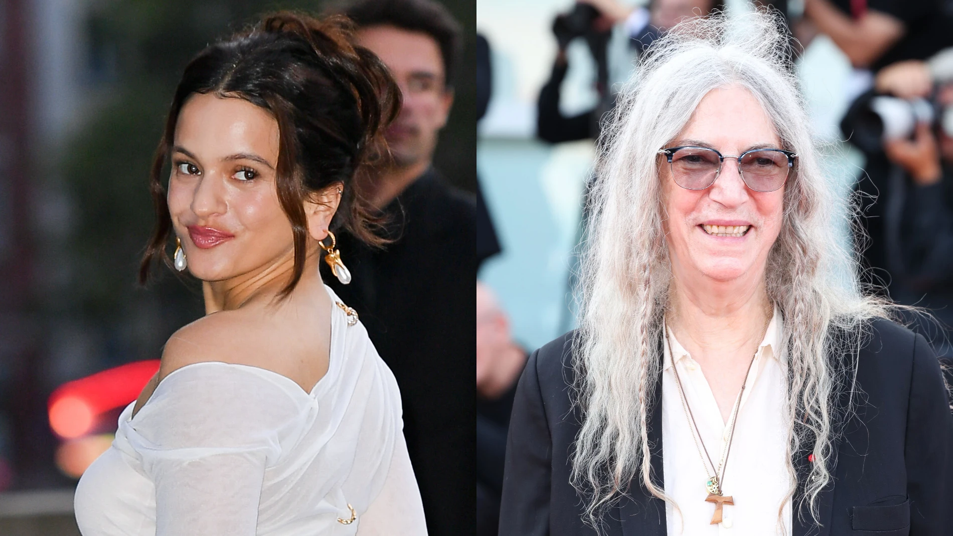 El icónico encuentro entre Rosalía y Patti Smith en el Teatro Real El icónico encuentro entre Rosalía y Patti Smith en el Teatro Real
