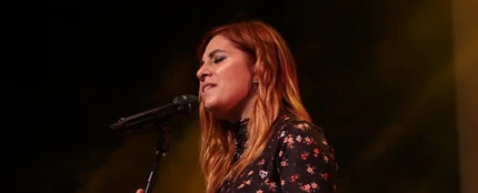 Leire Martínez en su showcase con Europa FM, en Burriana (Castellón) Leire Martínez en su showcase con Europa FM, en Burriana (Castellón)