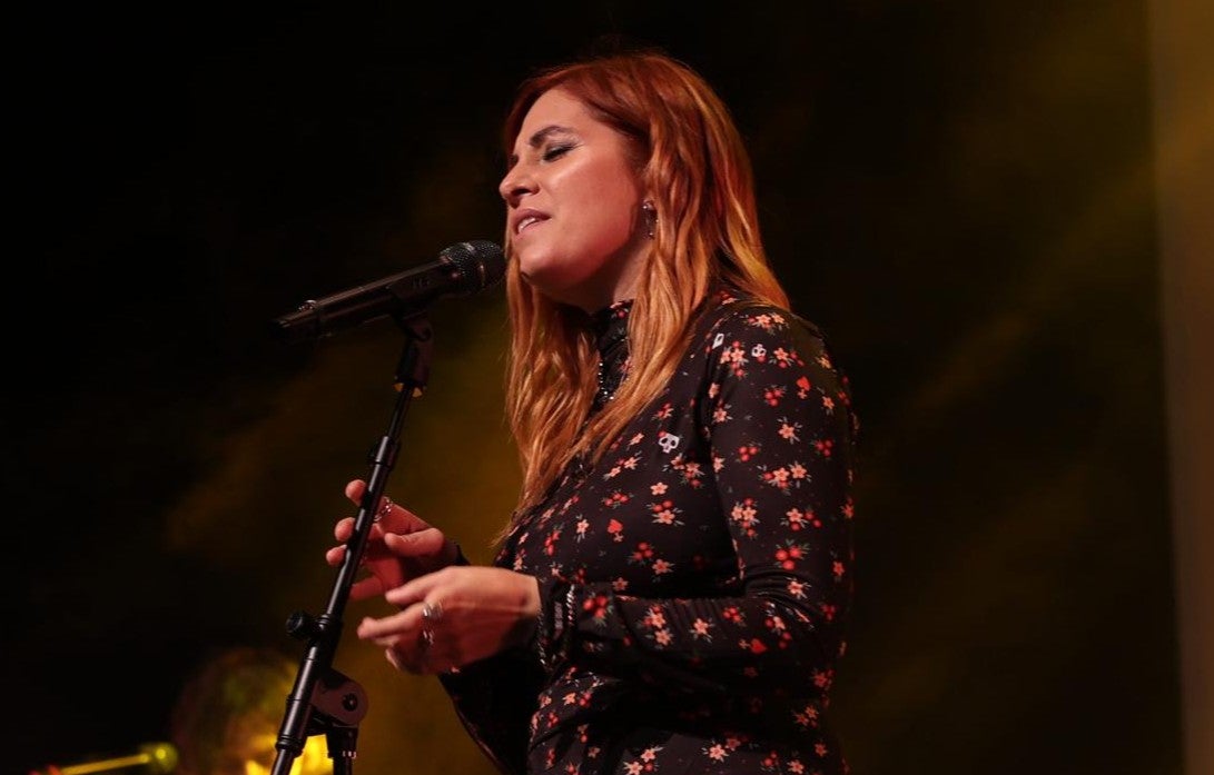 Leire Martínez en su showcase con Europa FM, en Burriana (Castellón) Leire Martínez en su showcase con Europa FM, en Burriana (Castellón)