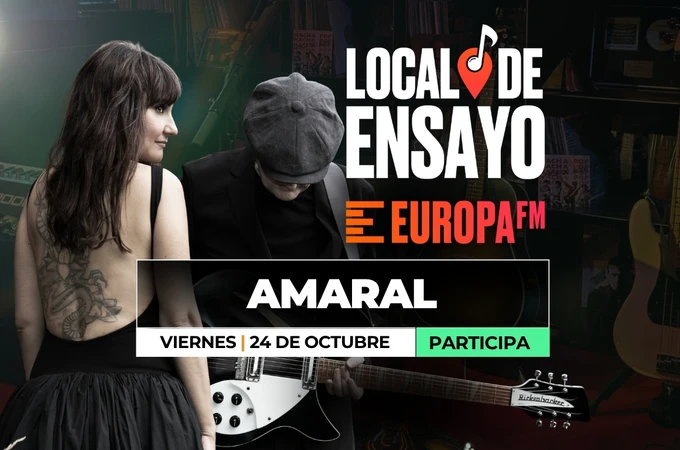Consigue invitaciones para ver a Amaral en el Local de Ensayo Europa FM Consigue invitaciones para ver a Amaral en el Local de Ensayo Europa FM