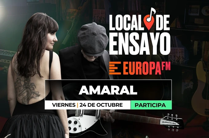 Consigue invitaciones para ver a Amaral en el Local de Ensayo Europa FM Consigue invitaciones para ver a Amaral en el Local de Ensayo Europa FM