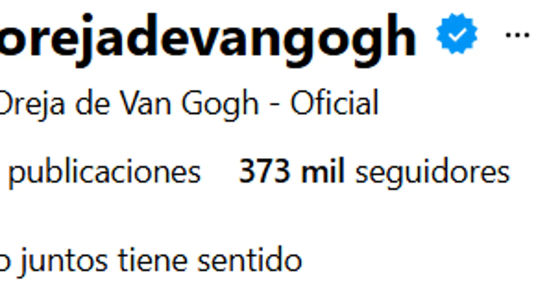 La biografía de La Oreja de Van Gogh en Instagram La biografía de La Oreja de Van Gogh en Instagram