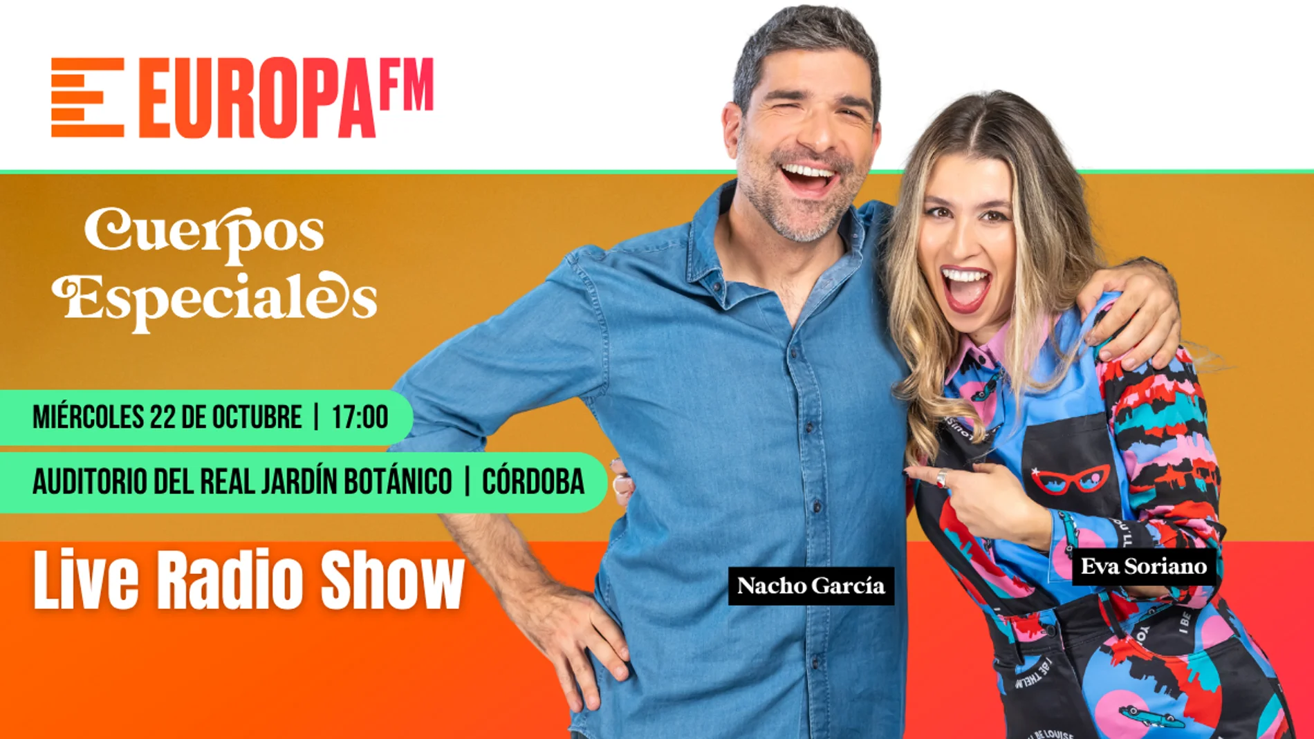 Eva Soriano y Nacho García viajan a Córdoba para grabar un programa especial de 'Cuerpos especiales' Eva Soriano y Nacho García viajan a Córdoba para grabar un programa especial de 'Cuerpos especiales'