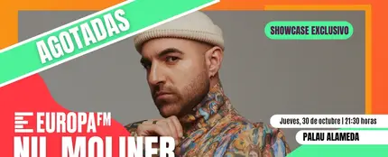 Agotadas las invitaciones al showcase exclusivo de Nil Moliner con Europa FM el jueves 30 de octubre en Valencia Agotadas las invitaciones al showcase exclusivo de Nil Moliner con Europa FM el jueves 30 de octubre en Valencia