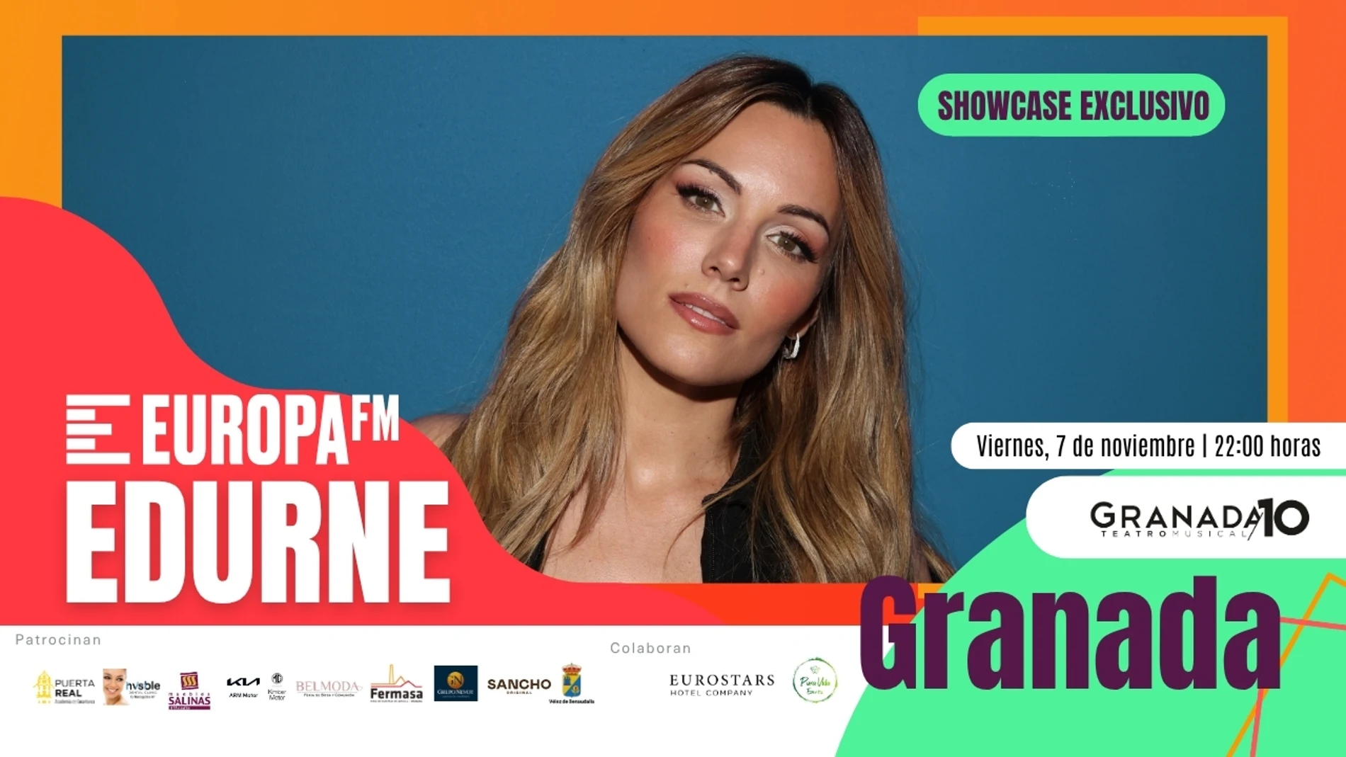 Consigue invitaciones y apúntate al showcase exclusivo de Edurne en Granada Consigue invitaciones y apúntate al showcase exclusivo de Edurne en Granada